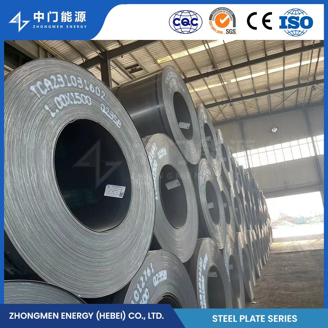 Zhongmen Energy A36 Q390 Ss400 Boiler Carbon Mild Steel China 8mm Pressure Vessel Mild Steel Plate Q235 Material Boiler Pressure Mild Steel Plate Coils Supplier