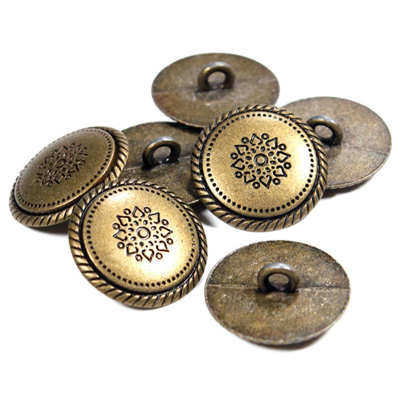 Hot Sale Lead Free Bronze Metal Shank Sew Toggle Sewing Button Alloy Coated Overcoat Decorative Buttons