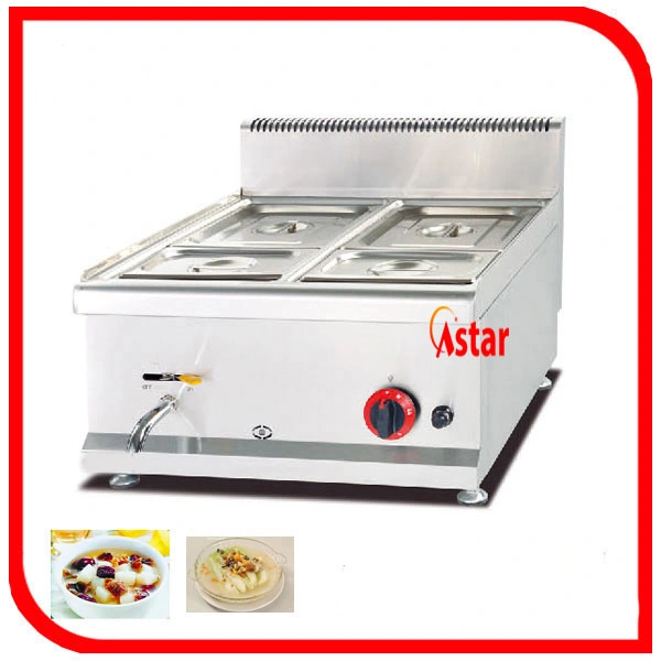 Comercial equipamiento de cocina Cocina con cuatro armarios cocinas y rango de gas de gran eficiencia.