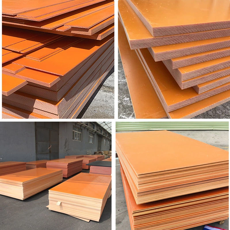 Customized Size Flexible Laminate Electrical Insulation Bakelite Material Phenolic 0.5-100mm, 1020*1020mm Brown High Voltage