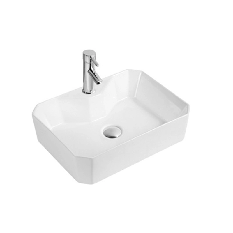 6130 New Design Rectangular Countertop Ceramic Art Handwashing Basin Bathroom Basin Sink