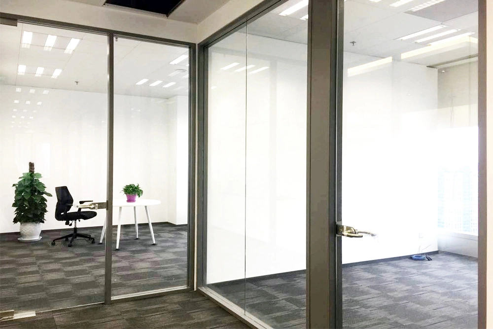 Shaneok Safety Aluminum Tempered Glass Wall Office Partitions From Original Factory Direct Sale Building Material