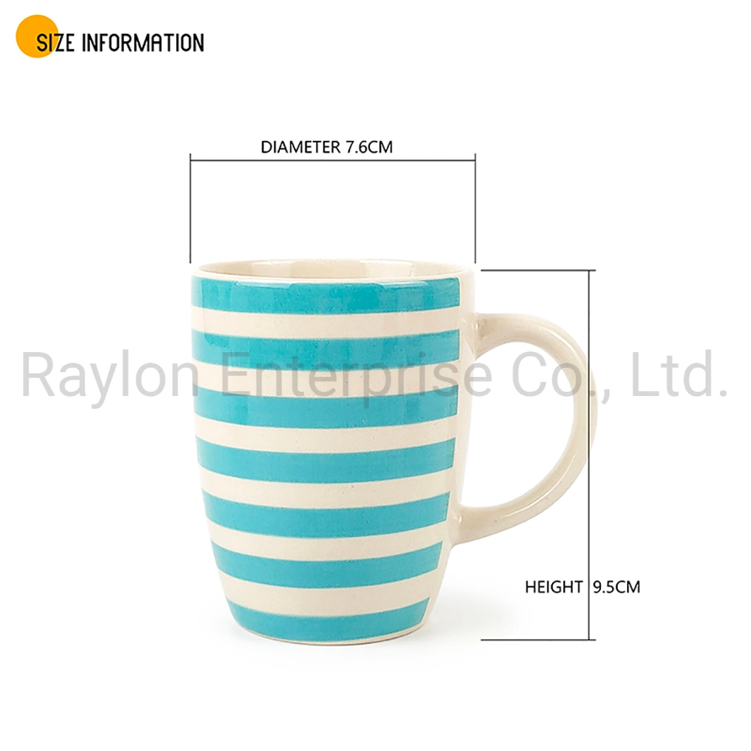 Tasse en céramique de haute qualité, colorée, pour thé et café avec logo en sublimation.