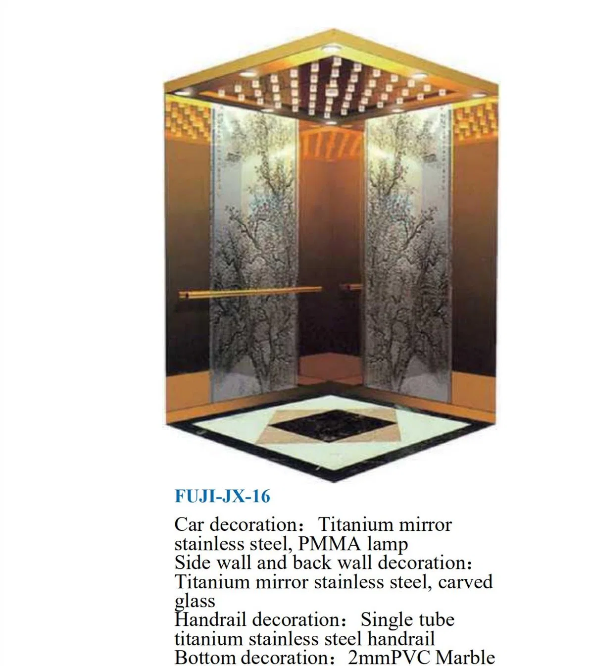 Asia FUJI Elevator with High Technology with Lower Price Passenger Elevator