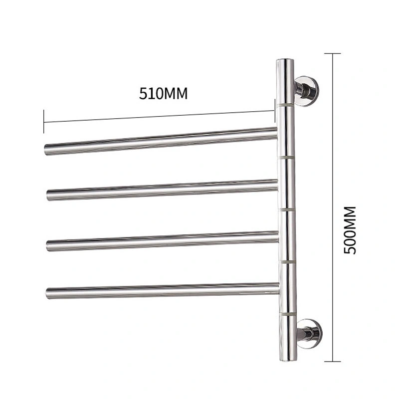 Calefacción eléctrica de secador de toallas de giro del brazo de 4 bar toalla caliente