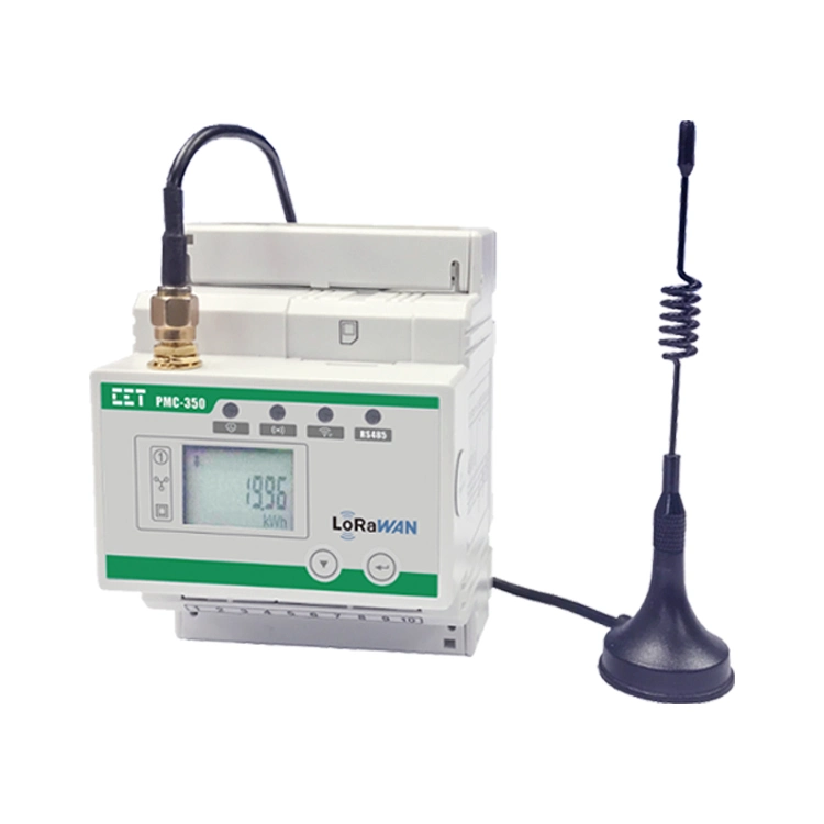 PMC-350-C 35mm DIN Rail Class 1 Three-Phase Wireless Multifunction Meter for Voltage Power Measurement with LoRaWAN Module