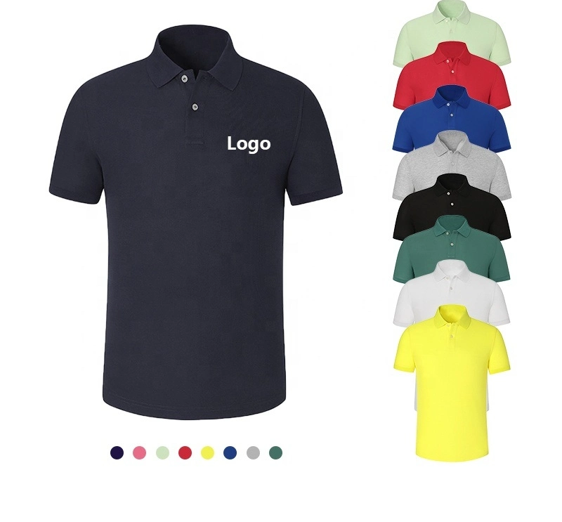 Wholesale Knitted Golf Polo Shirts Solid Color Full Sleeve Custom Design 100% Cotton Long Sleeve Polo Shirt for Men