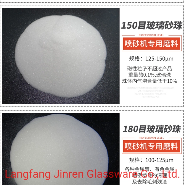 Sand Blasting Glass Beads, Sandblasting Crushed Glass for Surface Cleaning