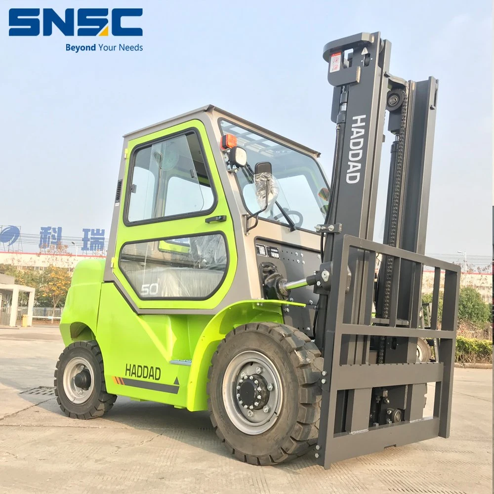 Heavy Duty 5 Ton Logistics Warehouse Forklift Fd50 Fuel Forklift