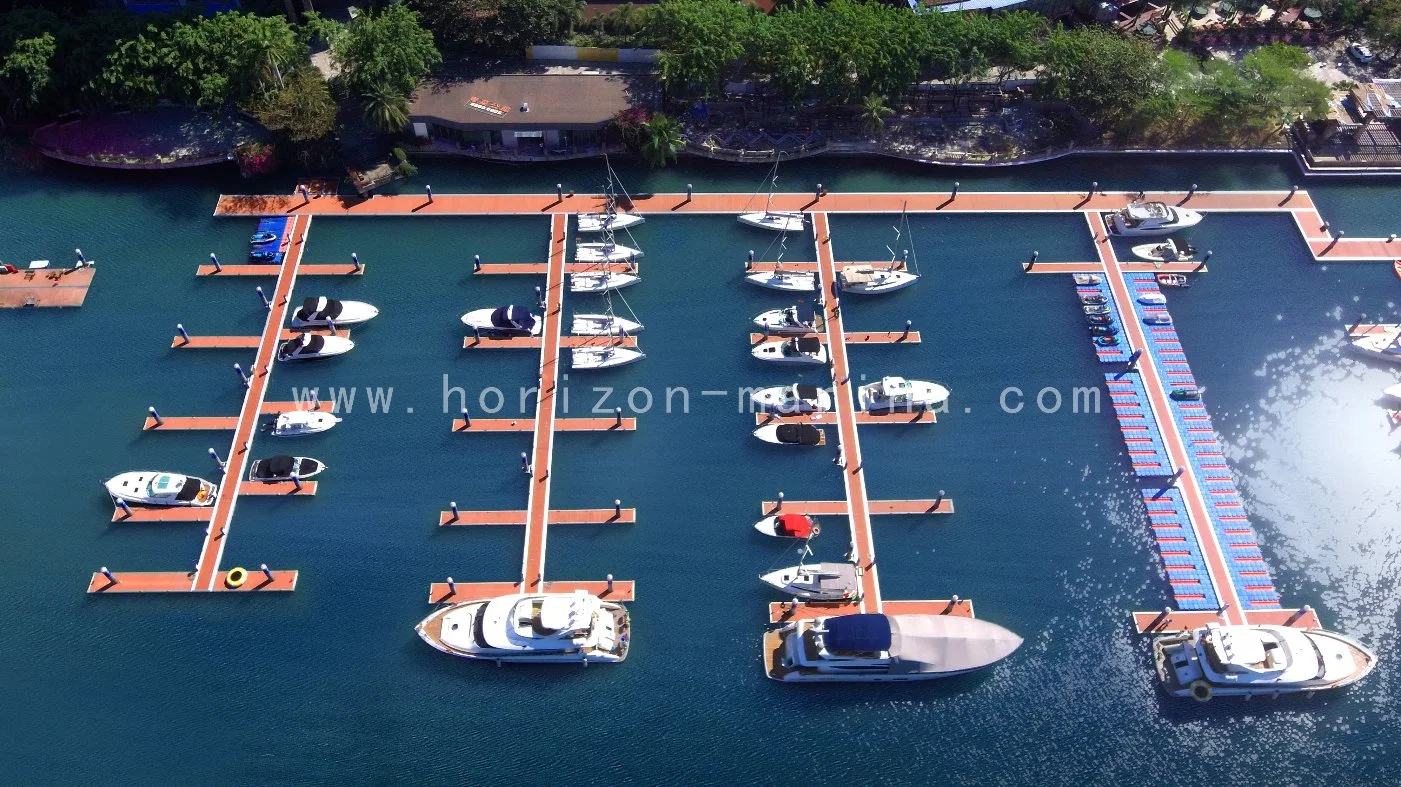 Muelle flotante de aluminio Pontoon de acero duradero