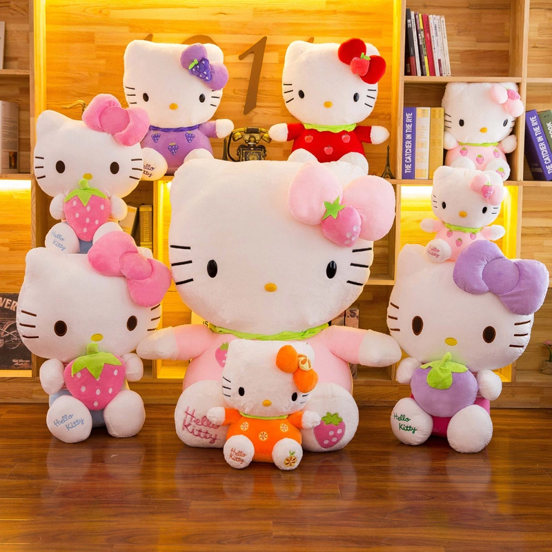 Poupée en peluche Hello Kitty Cartoon, vente en gros de poupée Kitty Ange, cadeau d'anniversaire.