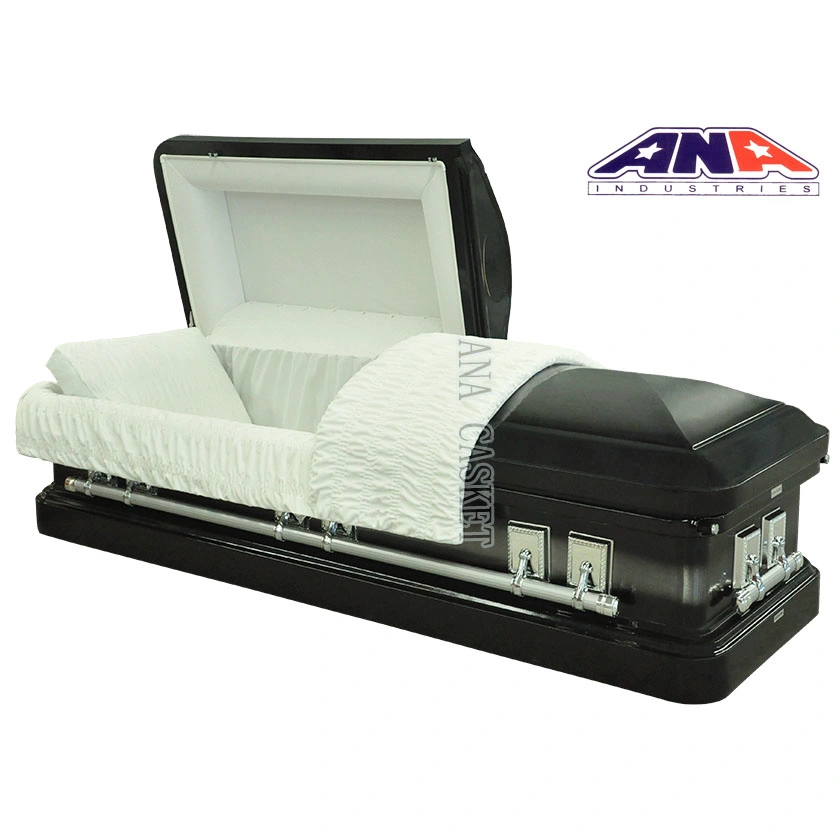 Ana Ceremony American Style Coffin Adult 18 Ga Steel Metal Casket Made in China