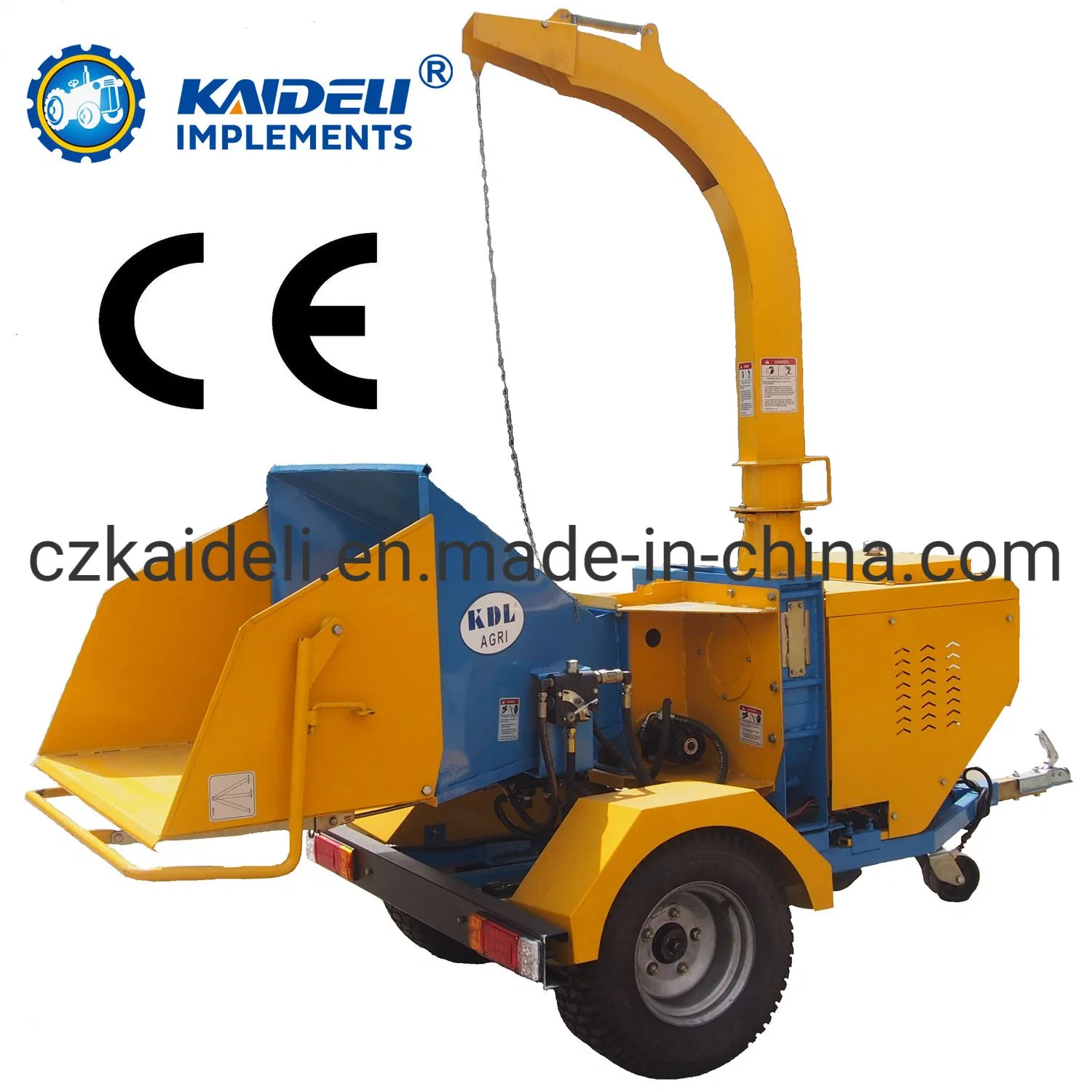 Wood Chipper with 22HP Electric Start Gasoline Engine (KDG5)