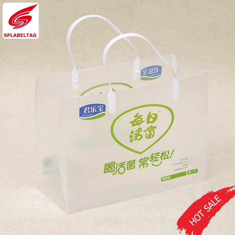 PP PVC Matte/Transparent Plastic Handle Bag Shopping Gift Bag with Logo