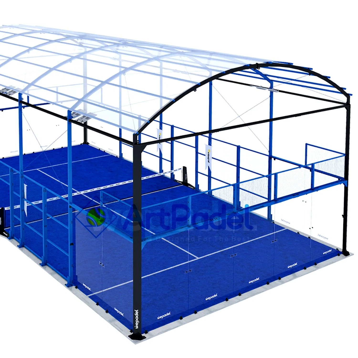 Известный бренд Китай Артпадель Поставщики Panoramic Glass Padel теннисный корт На улице