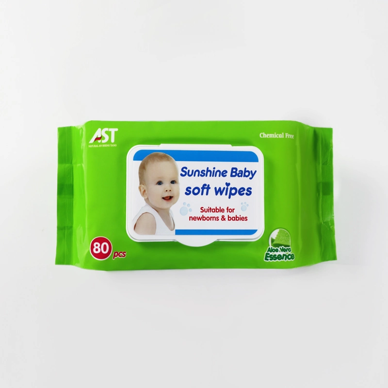 Professional Factory Made Cheap Organic Baby Wipe with Plastic Lid