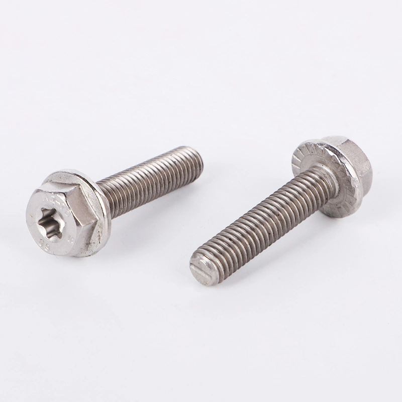 M10 M16 A4 A2 SS316 SS304 Stainless Steel Hex Flange Bolt DIN6921