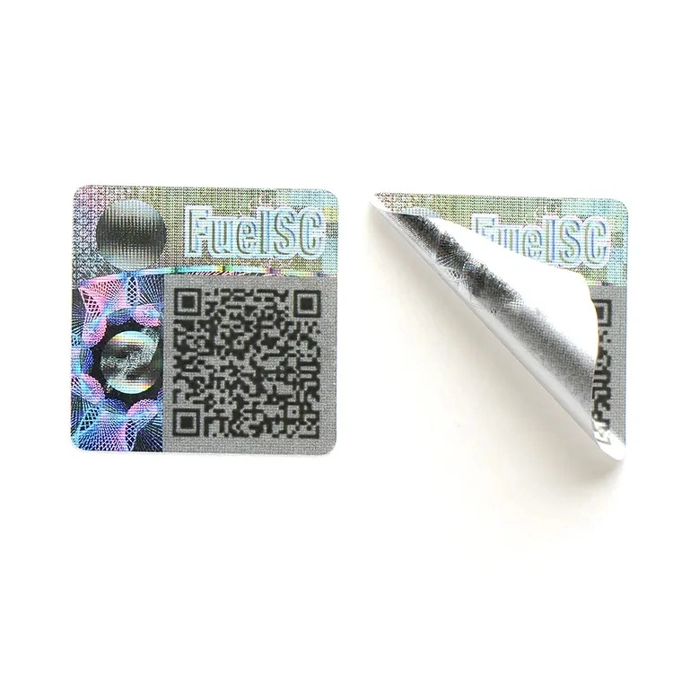 Custom Printing Tamper Proof Qr Code Tags Anti Counterfeit Unique Number Security Authenticity Label 3D Hologram Sticker