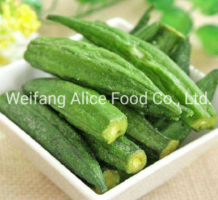 Chinese Health Snacks Vacuum Fried Okra