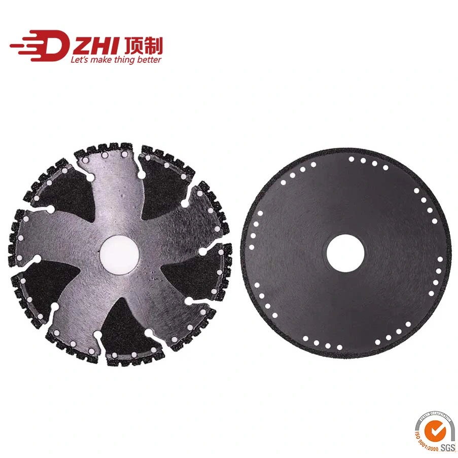 Metal Cutting Disc Vacuum Brazed Diamond Saw Blade for Metal Steel Iron Reinforced Concrete Abrasive Power Tool Accessories China Factory