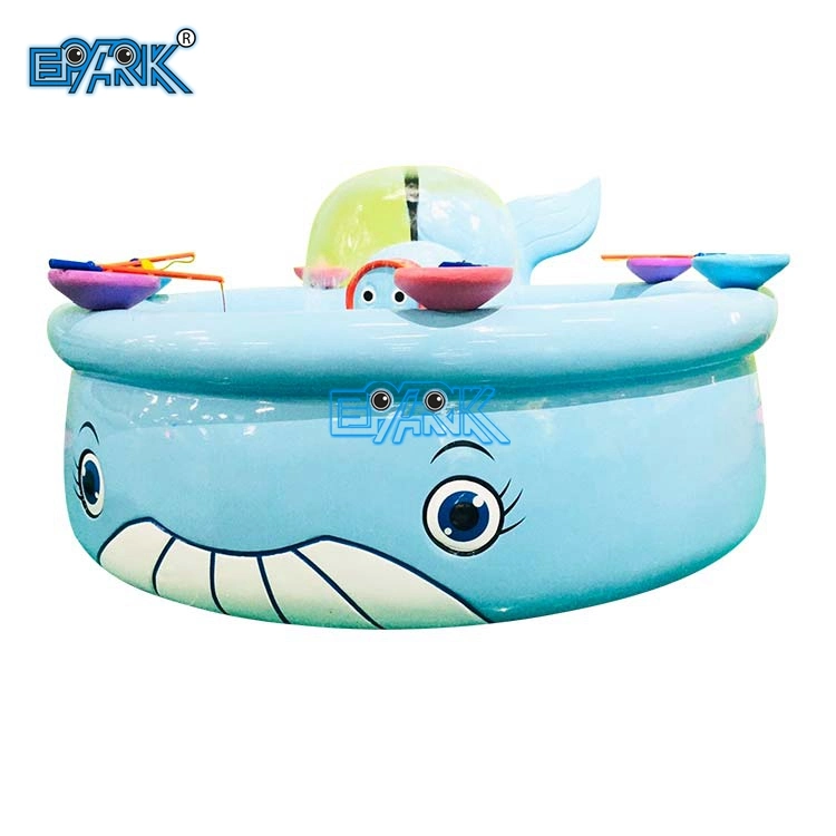 Blue Whale Pond Battery Operated Fishing Game Baby Fishing Toys Play Water Children's Fishing Pool