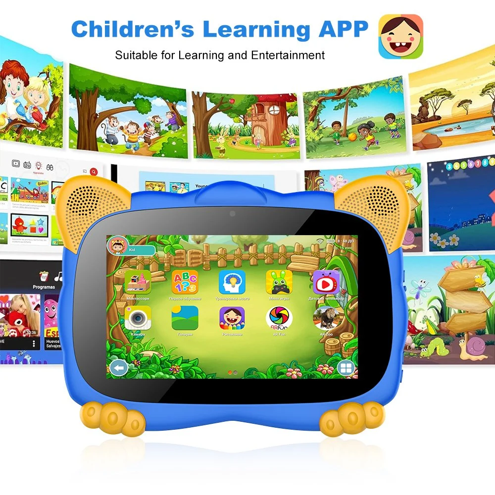 7'' Cute Animal Appearance Kids Intelligence Games Educational Tablet China Tablet PC for Children