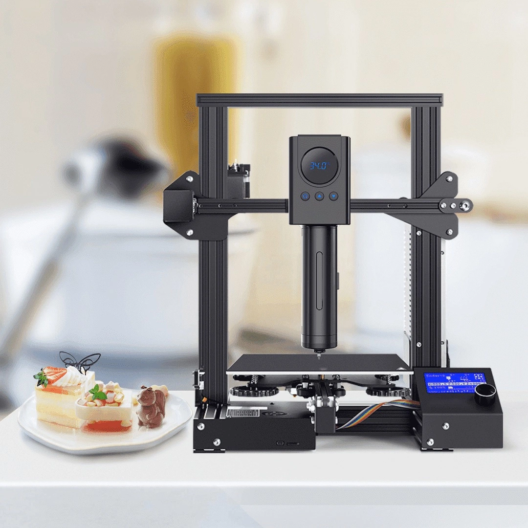 Venta directa de fábrica DIY negro para la impresora 3D alimentos impresora 3D de la máquina de impresión 3D