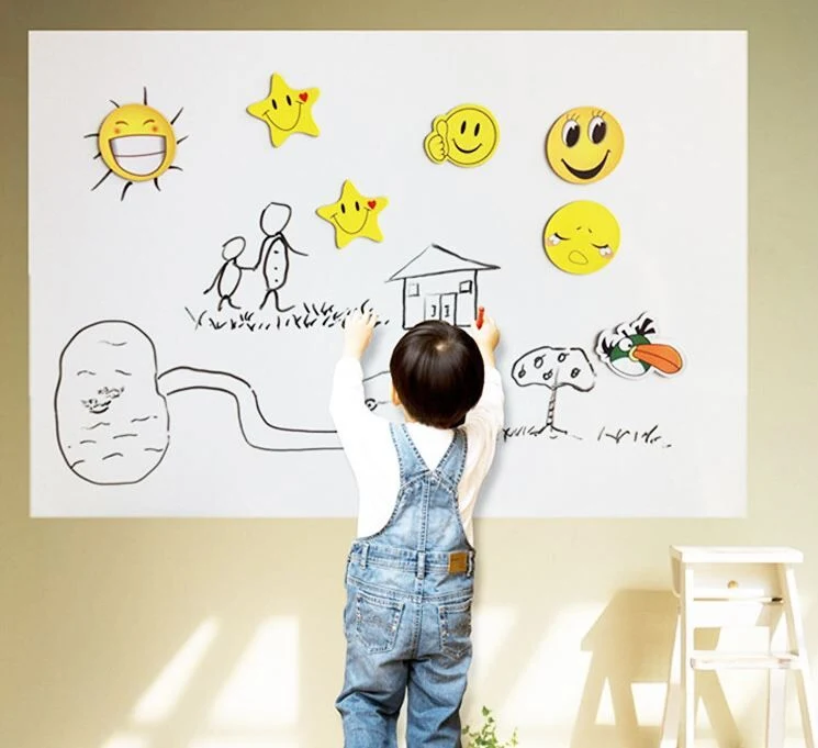 Office School Home Magnetic Whiteboard Sheet Removable Dry Erase Whiteboard Magnetic Message Board for Metal Surface