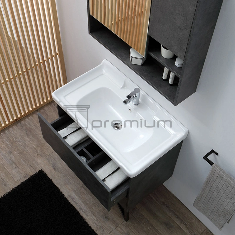 Sp-8330F-800 de laminado de Hangzhou, muebles de baño de almacenamiento de armario armario de espejo vanidad Combo