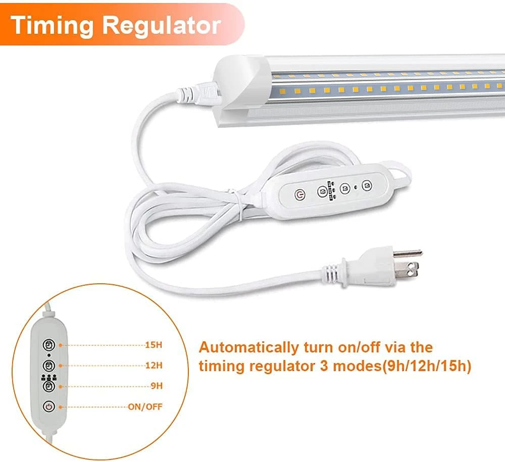 Wholesale T8 Linkable Growing Light Tube Full Spectrum LED Grow Light for Indoor Plants Grow Lighting Systems