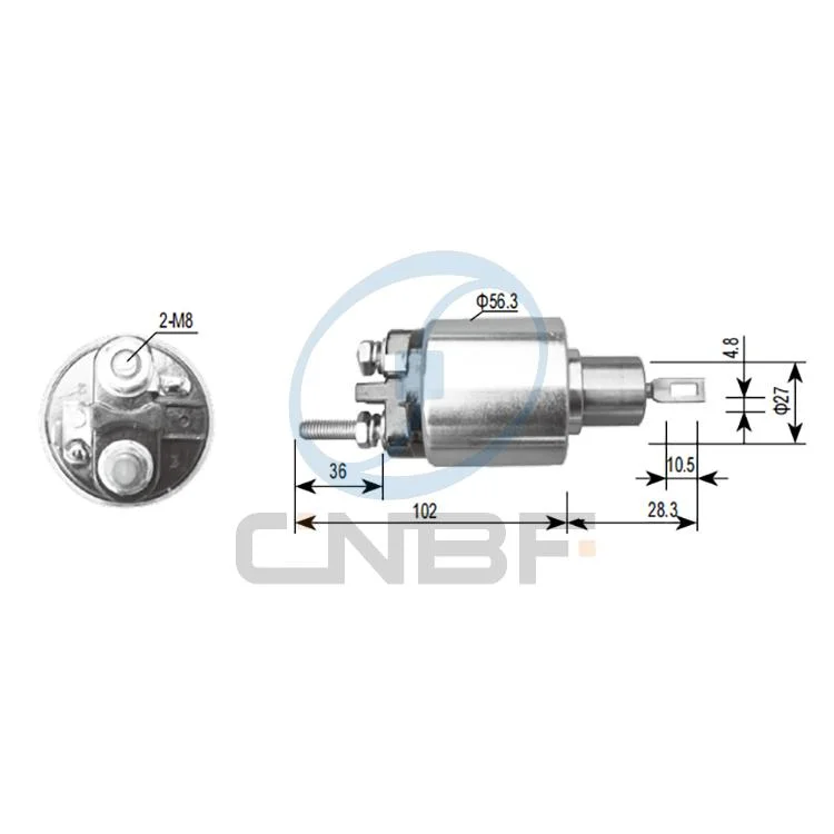 Cnbf Flying Auto Parts Ersatzteil 12V Elektromagnetischer Schalter 0-331-402-058