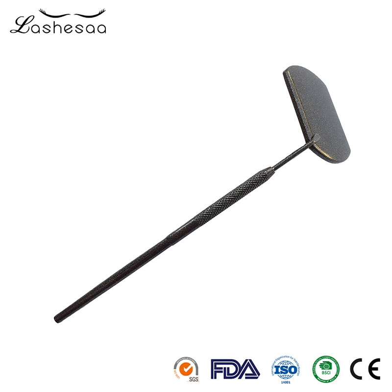 Mengfan High quality/High cost performance Stainless Steel Eyelash Inspection Mirror China Eyelashes Makeup Tool Handle Supplier Wholesale/Supplier Round Shape Eyelash Mirror