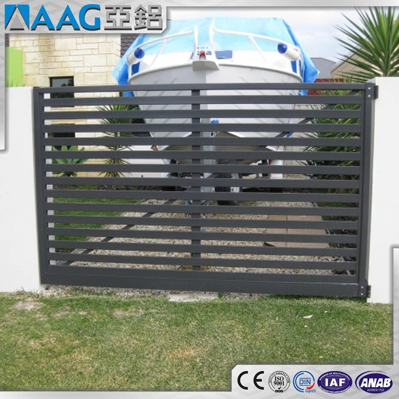 Metal Automatic Sliding Slat Fence Gates