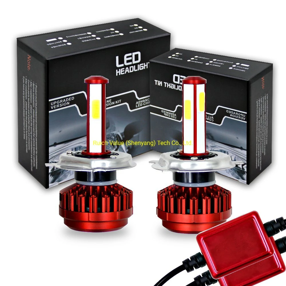 Premium Quality R7 Serial H4/9003/Hb2 Auto LED Headlight Bulb with COB Chip and 8000lm