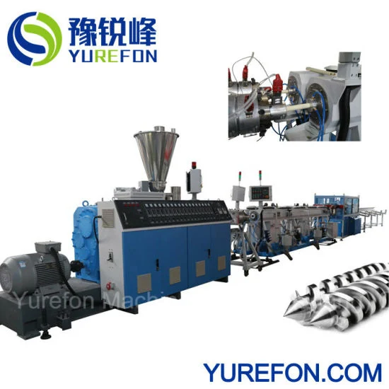 PVC Double Layer Pipe Twin Screw Extruder Production Line