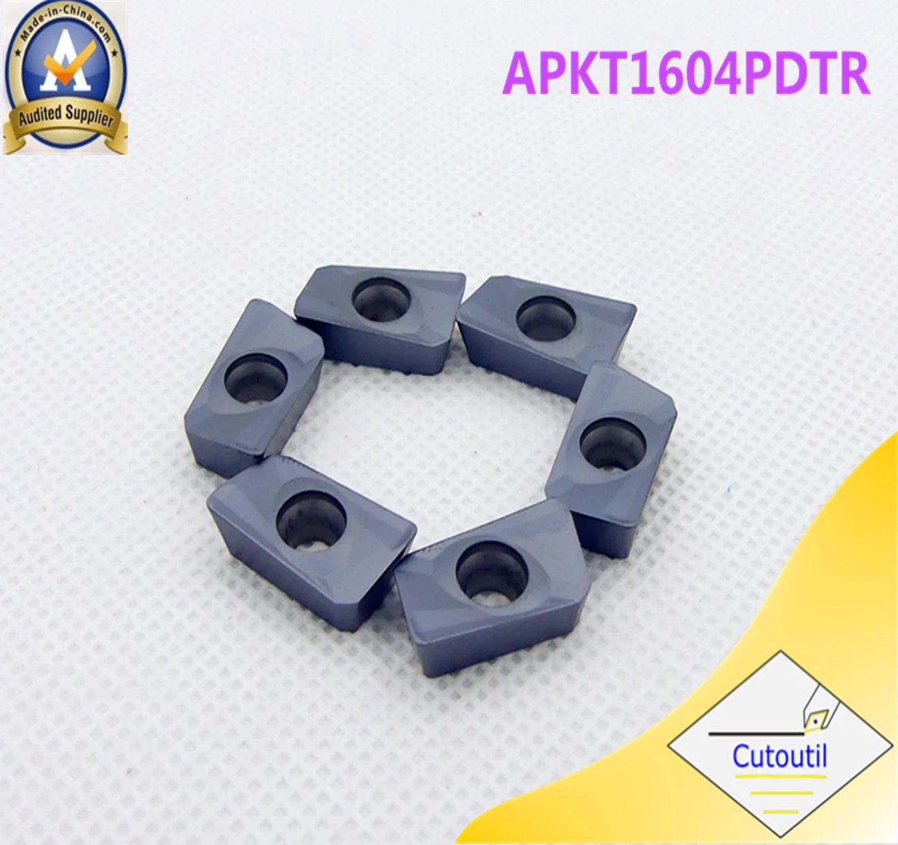 Apmt1604 for Steel Alternative of Mitsubishi Zcc Korloy Teagutec Kyocera Types of Apmt Carbide Insert