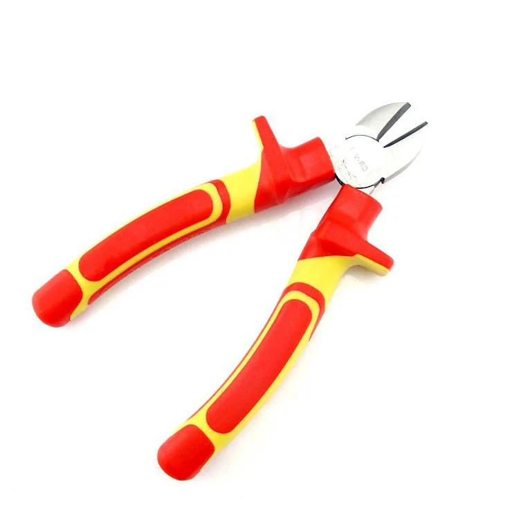 VDE Insulated Electrical Long Nose Pliers with TPR Handle