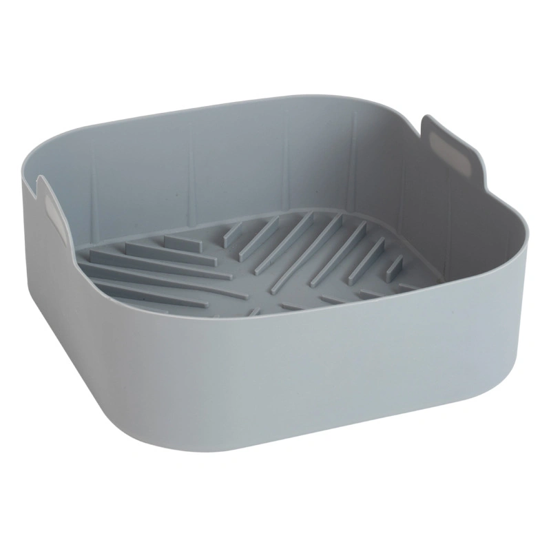 Aire reutilizables freidora alimentos seguros Airfryer Cesta de la Olla de SILICONA silicona rectangular de la camisa de aire en el molde para hornear freidora con la circulación de aire