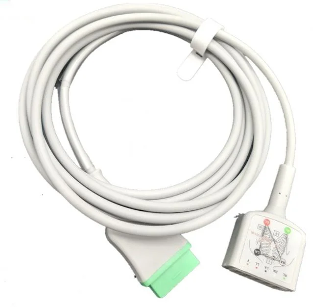 El cable del monitor de paciente médico pin 6 Cable de ECG