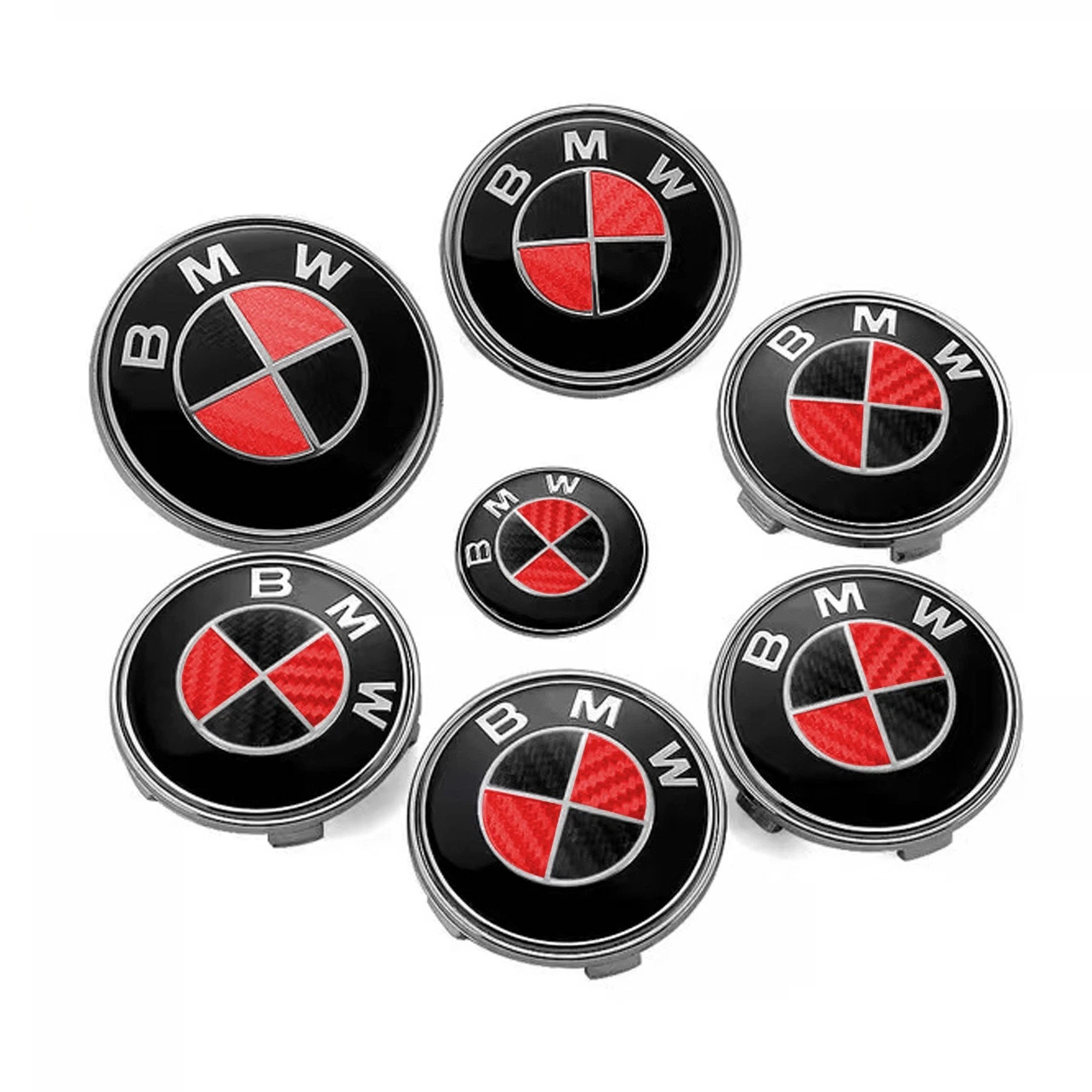 Car Accessories 68mm 10pins ABS Alloy Car Wheel Center Caps Emblem Wheel Decoration Wheel Rims Hub Cap Badge for BMW