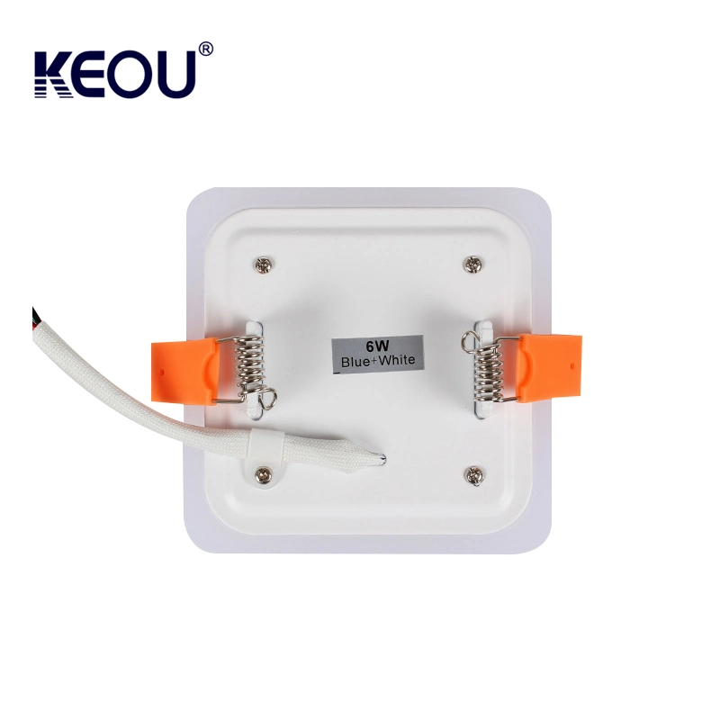 Keou Wholesale/Supplier Bi Color LED Slim Panel Light Recessed Lamp 6W