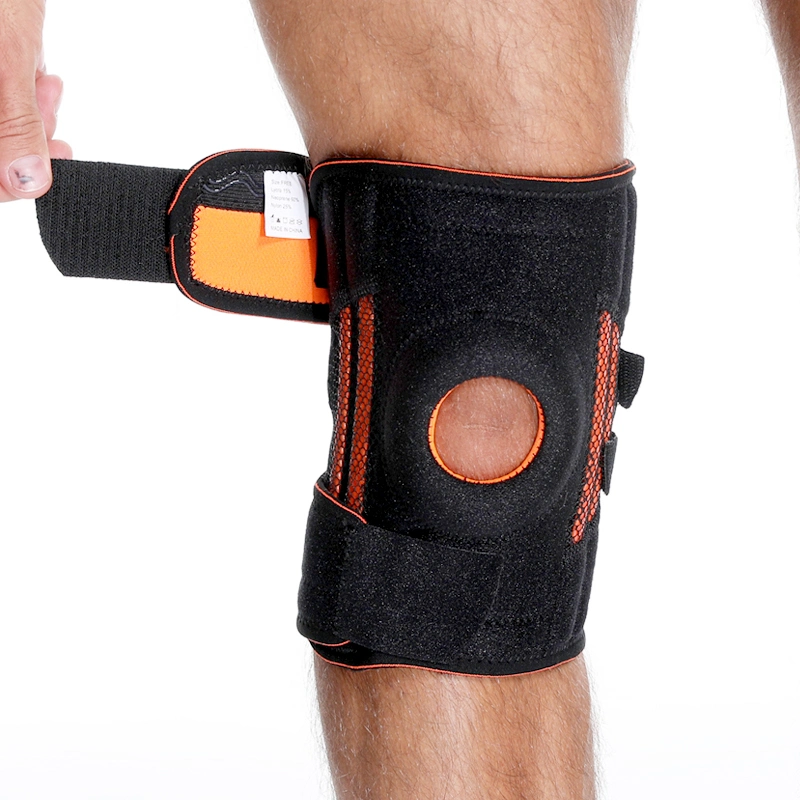 Anpassbare Silikon-Knieschoner für Laufen und Reiten Anti-Skid-Druck Dämpfung Verstellbare Knieschoner