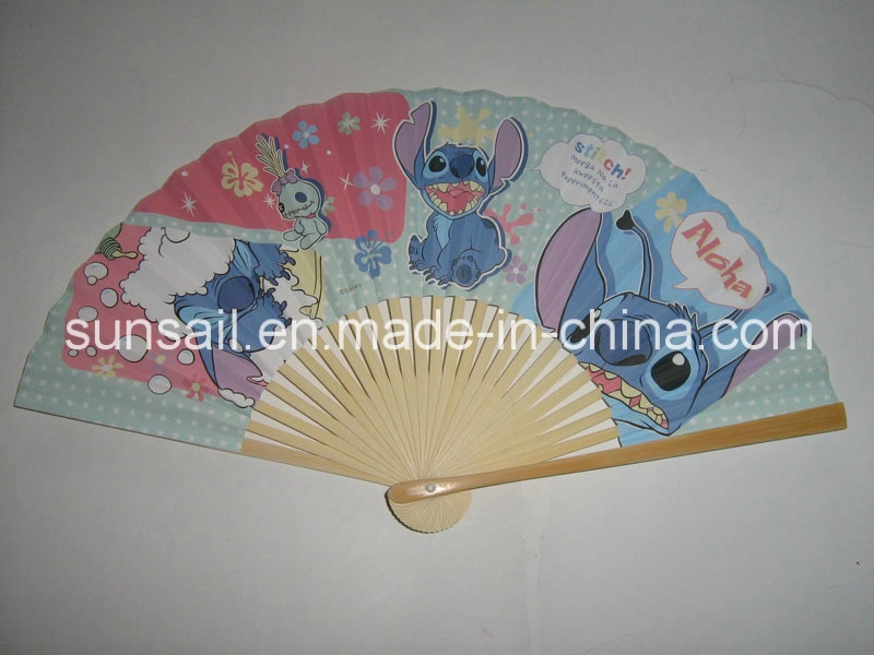 Bamboo Paper Folding Hand Fan for Promotion