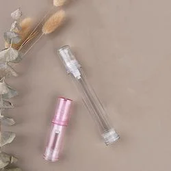 15ml RTS como Mini plástico transparente bomba de Perfume botella Envasado cosmético con pulverizador de PP