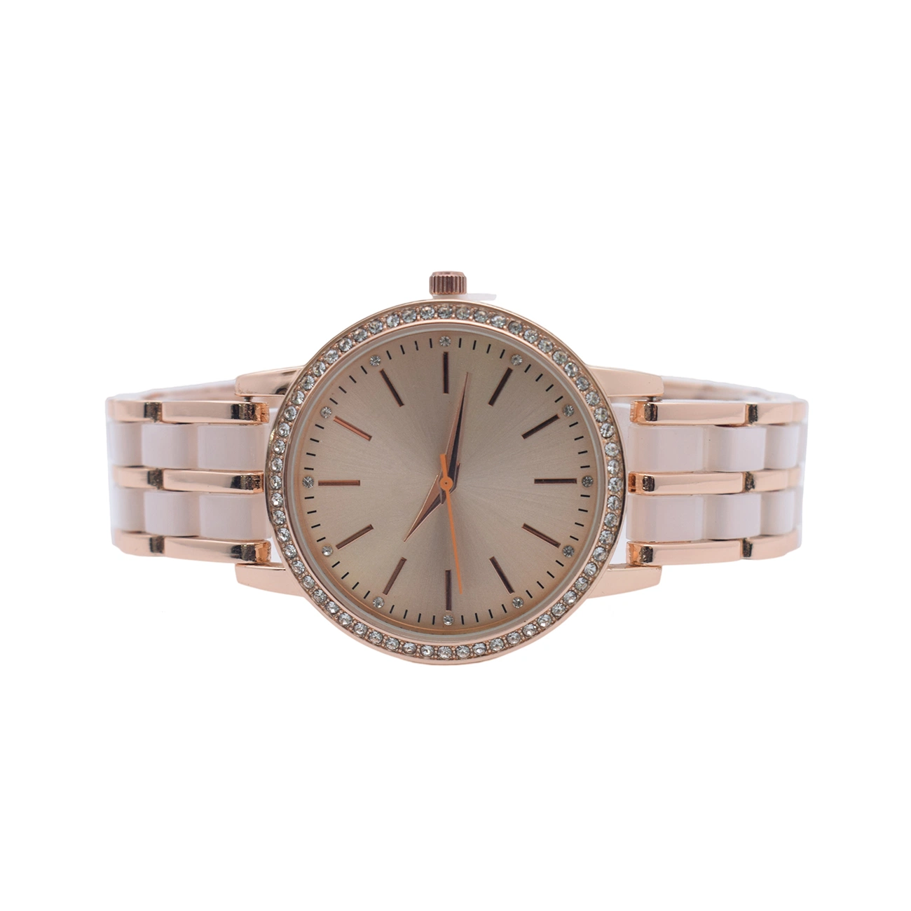 OEM Special Alloy Strap Connect Plastic Grains Alloy Case Lady Watch