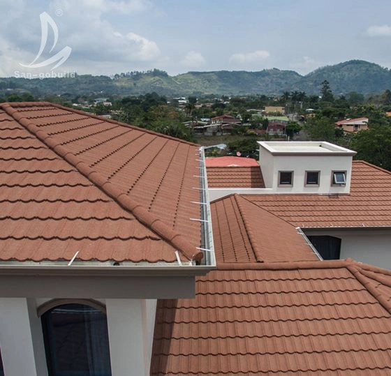 Natural Surface Color Stone Coated Roofing Sheets Metal Roof Per Sheet for Ghana