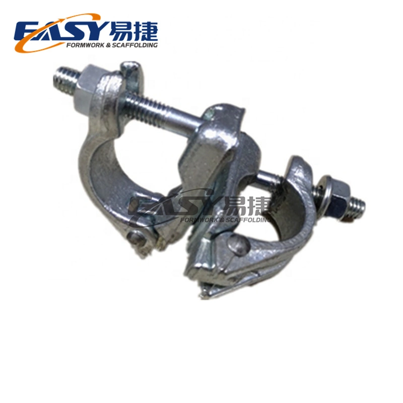 Facile 5% de réduction sur l'échafaudage BS1139/En74 48.3mm British Drop Forged Pressed Type Pipe Joint Coupler Beam Double Right Angle Swivel Scaffolding Clamp.