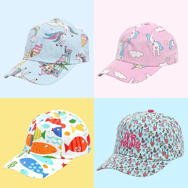 Crianças Multi-Fish favorita da fivela ajustável Kids Baseball Sport Caps