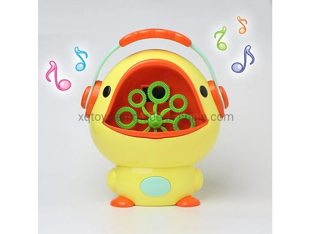 Yellow DJ Music Duck Electric Auto Blowing Bubble Machine