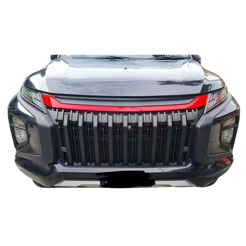 Nueva parrilla delantera de plástico ABS para Mitsubishi Triton L200 2019 2020 2021